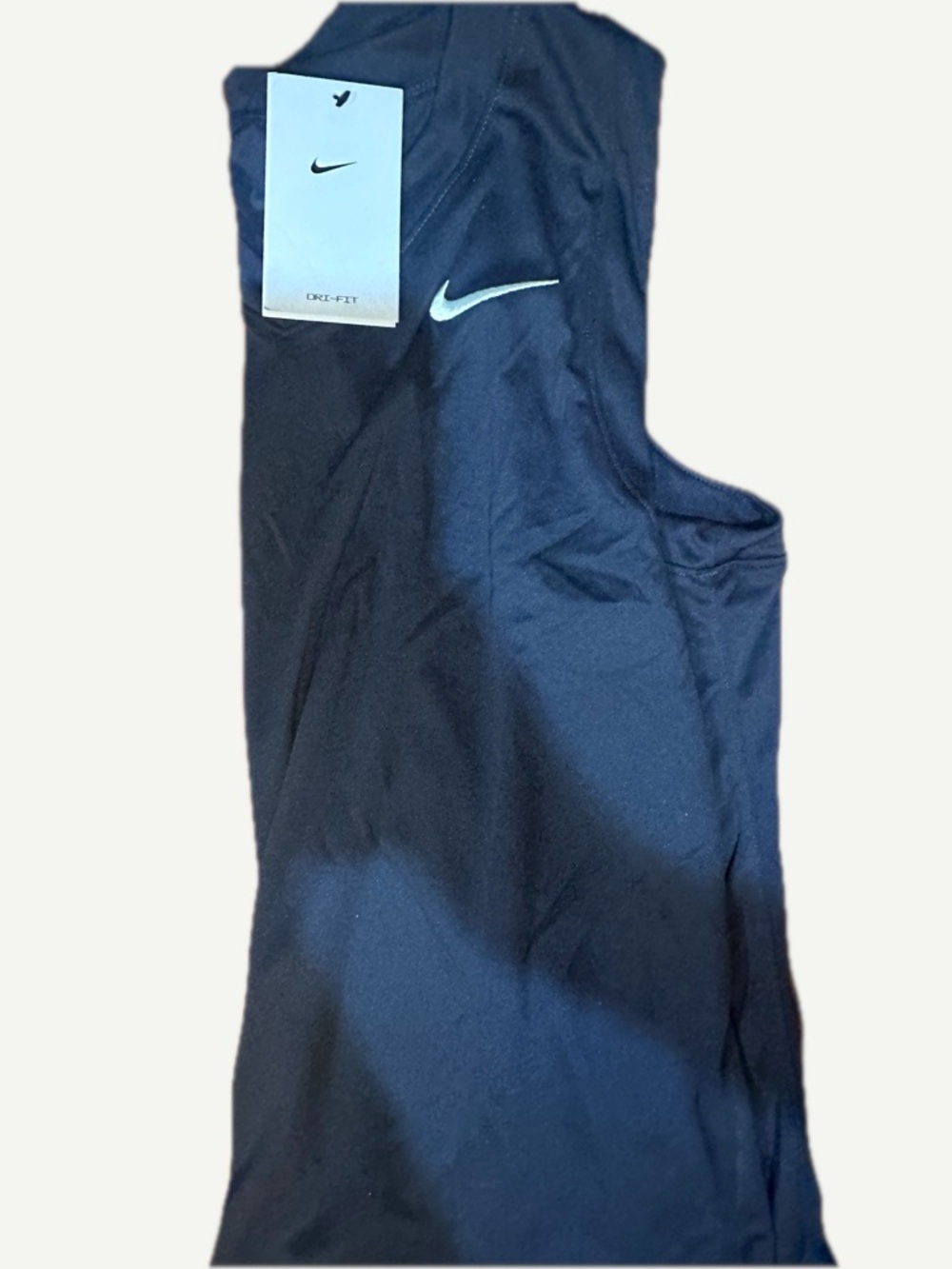 Nike Dri-FIT navy women’s Athletic Tank - White Swoosh NWT large